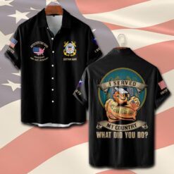US Coast Guard, Thank a Veteran - Short Sleeve Button Shirt