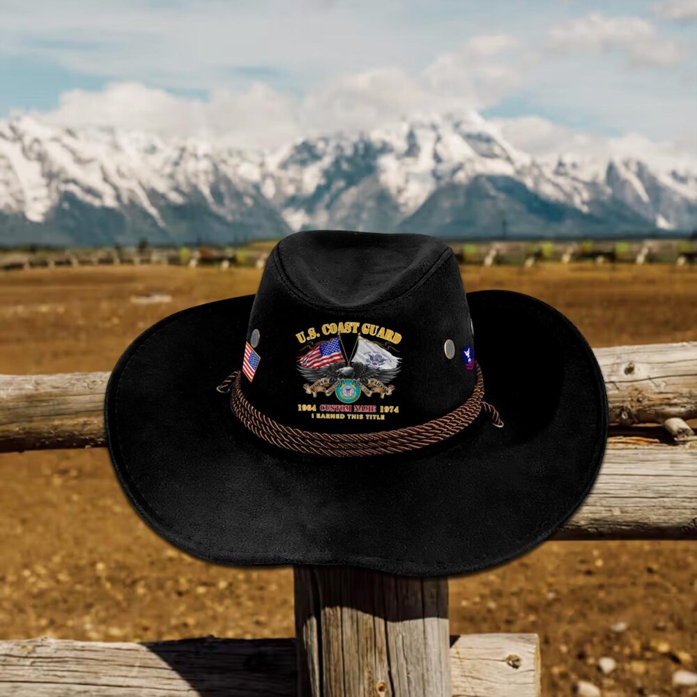 US Coast Guard, I Walked The Walk - Cowboy Hat - Image 4