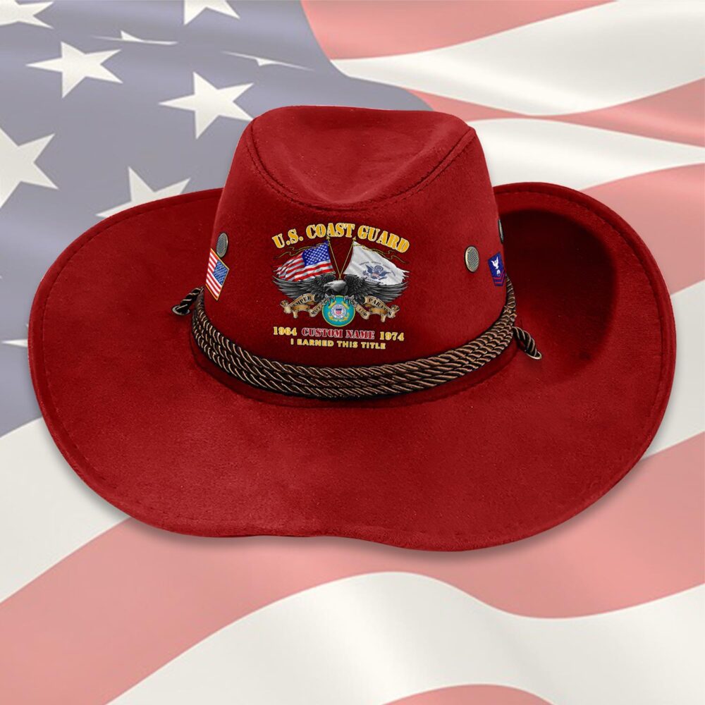 US Coast Guard, I Walked The Walk - Cowboy Hat - Image 7