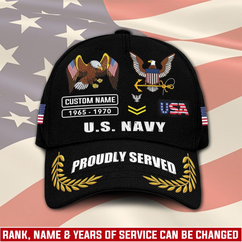 US Navy, Proud Veteran - Classic Cap