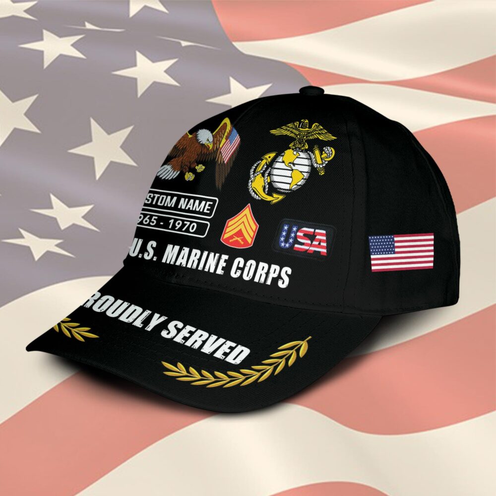 US Marine Corps, Proud To Have Served - Classic Cap - Image 2