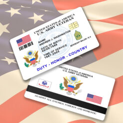 US Army - Printed Metal Card - THPCCustom250908