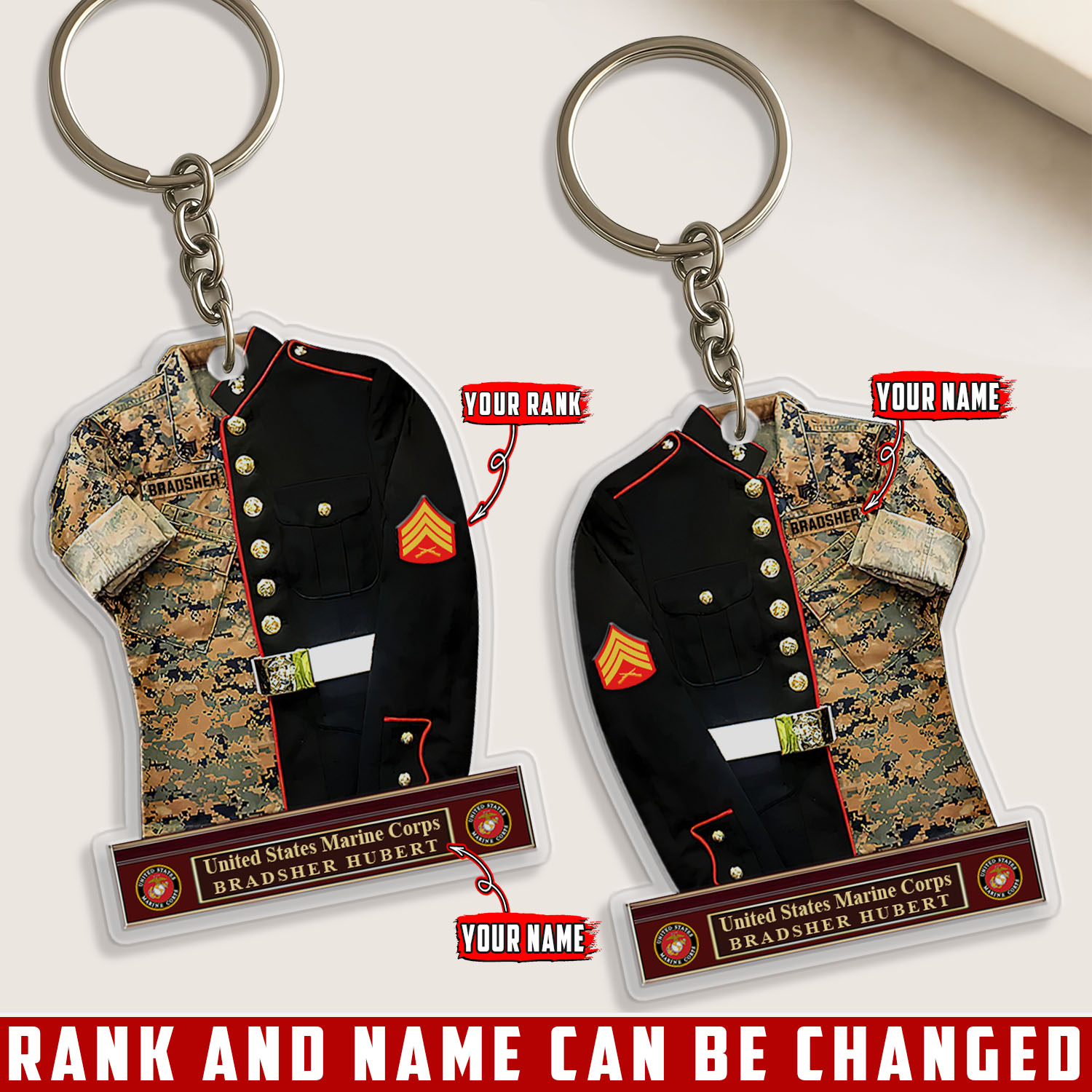 US Marine Corps - Acrylic Keychain