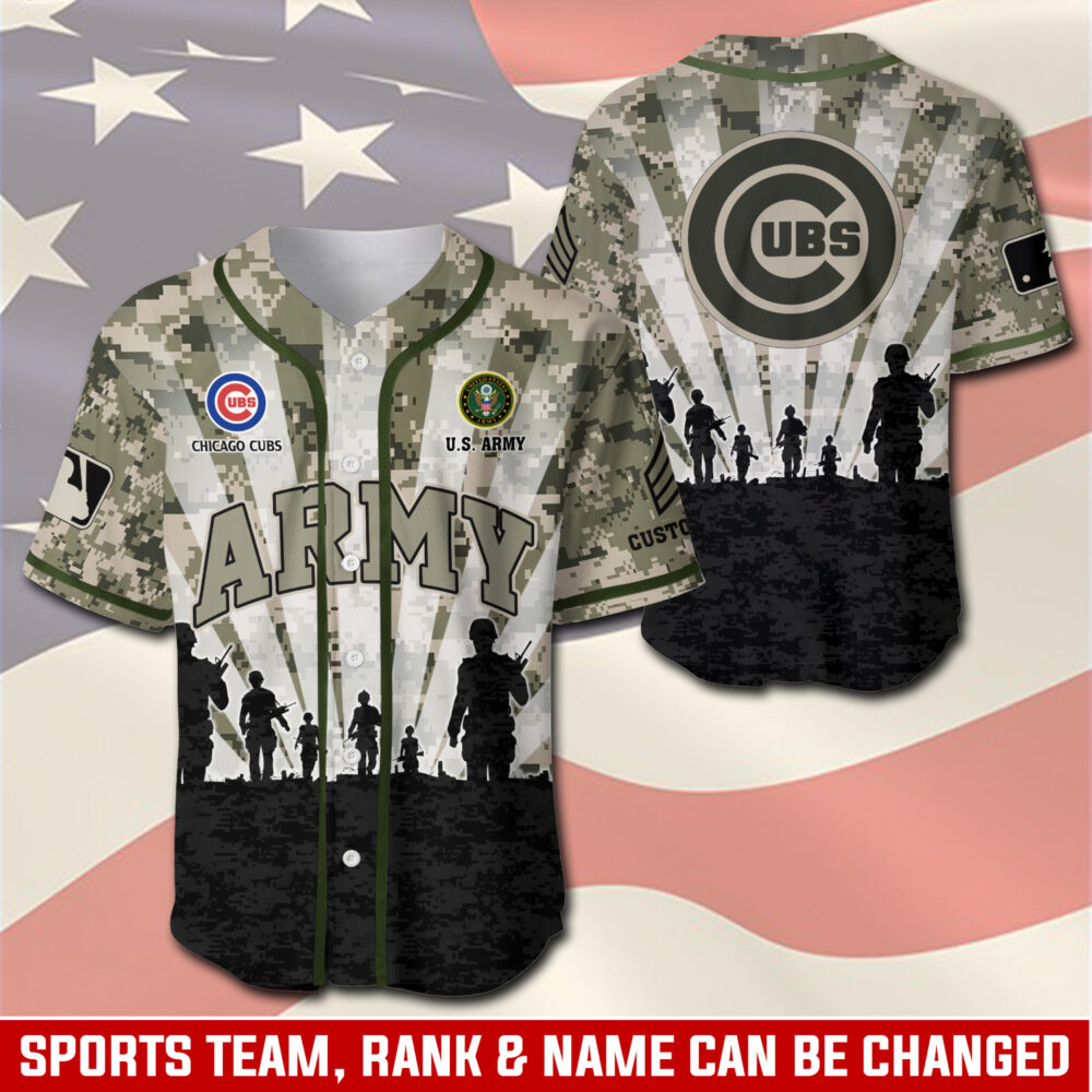 US Army, Honor, Duty, Service - Baseball Jersey