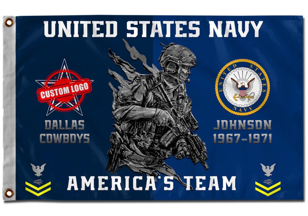 US Navy, E 3 Blue - Flying Flag 2×3 Feet(60×90 Cm) - Image 2