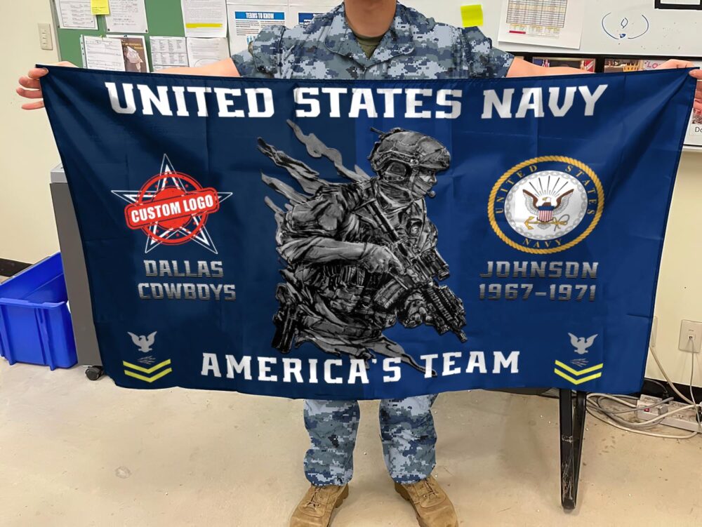US Navy, E 3 Blue - Flying Flag 2×3 Feet(60×90 Cm) - Image 3