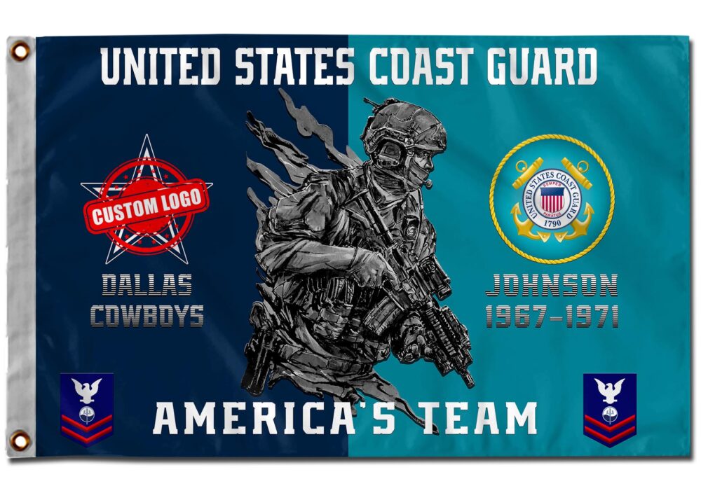 US Coast Guard, E 9 Gold - Flying Flag 2×3 Feet(60×90 Cm) - Image 2