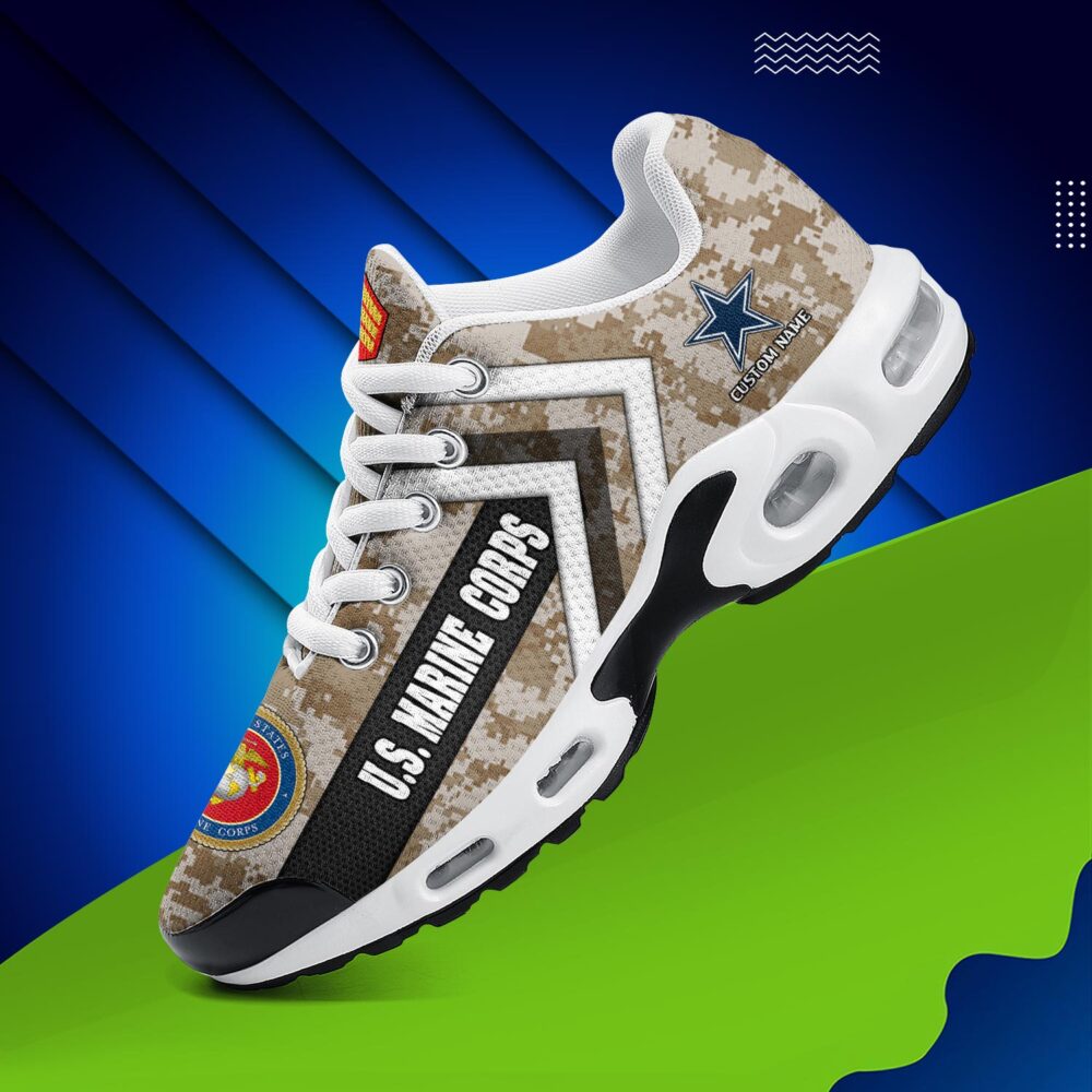 US Marine Corps, Land Of The Free, Because Of The Brave - Air Max Plus Shoes - Image 2