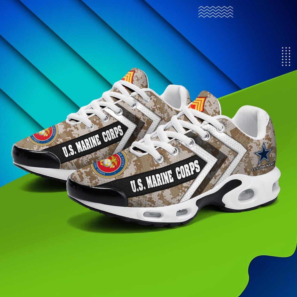 US Marine Corps, Land Of The Free, Because Of The Brave - Air Max Plus Shoes - Image 3