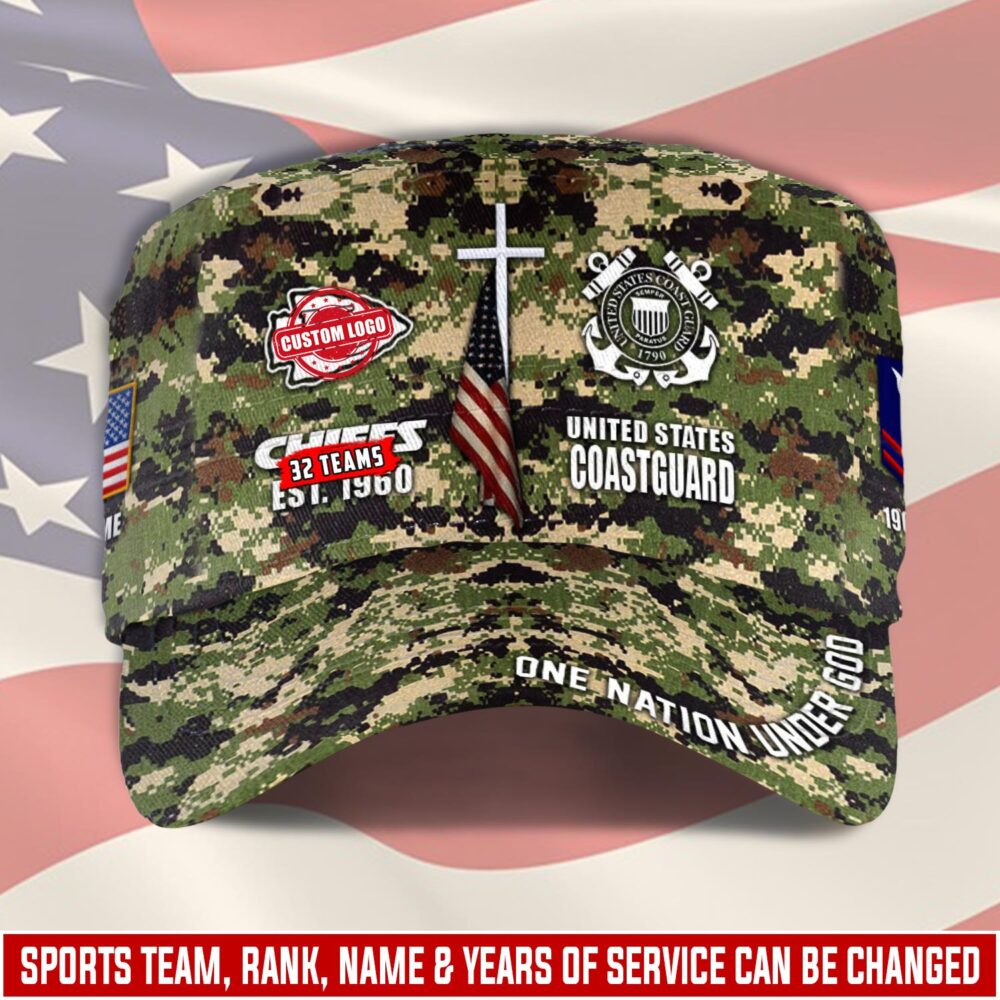 US Coast Guard, E 3 Red - Military Cap
