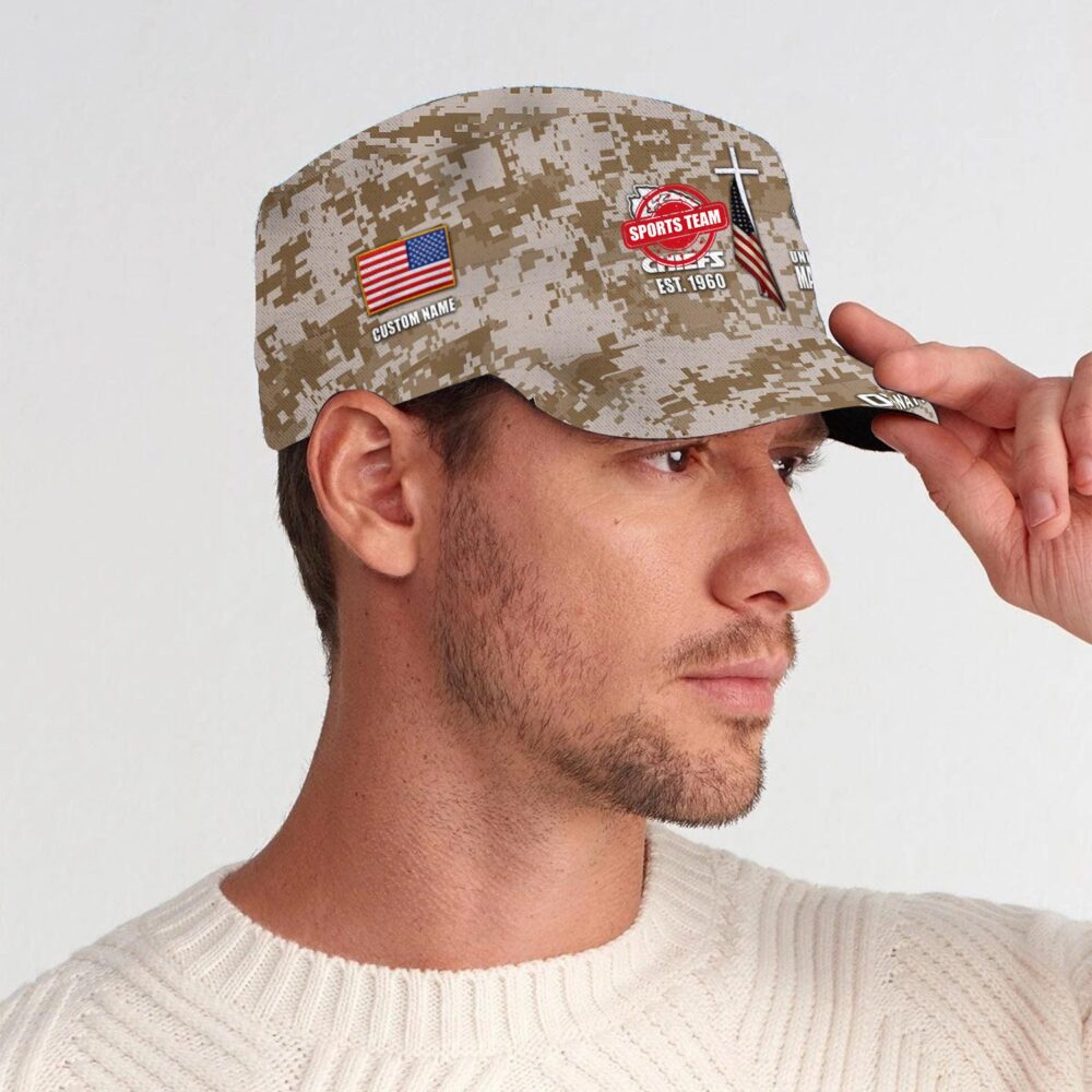 US Marine Corps, American By Birth, Veteran By Choice - Military Cap - Image 3