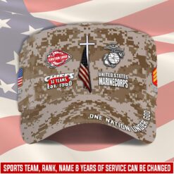 US Marine Corps, American By Birth, Veteran By Choice - Military Cap