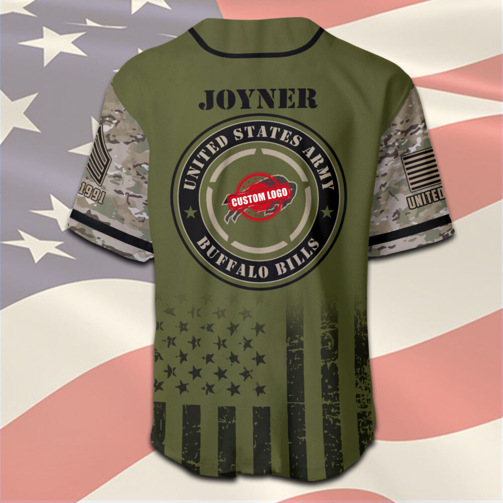 US Army, O 2 Army First Lieutenant - Baseball Jersey - Image 3
