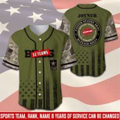 US Army, O 2 Army First Lieutenant - Baseball Jersey
