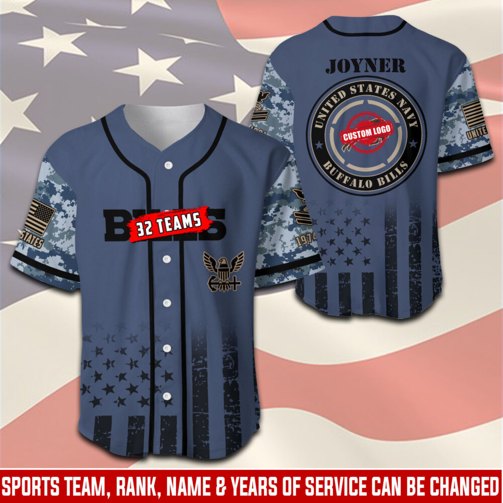 US Navy, Duty, Honor, Country - Baseball Jersey