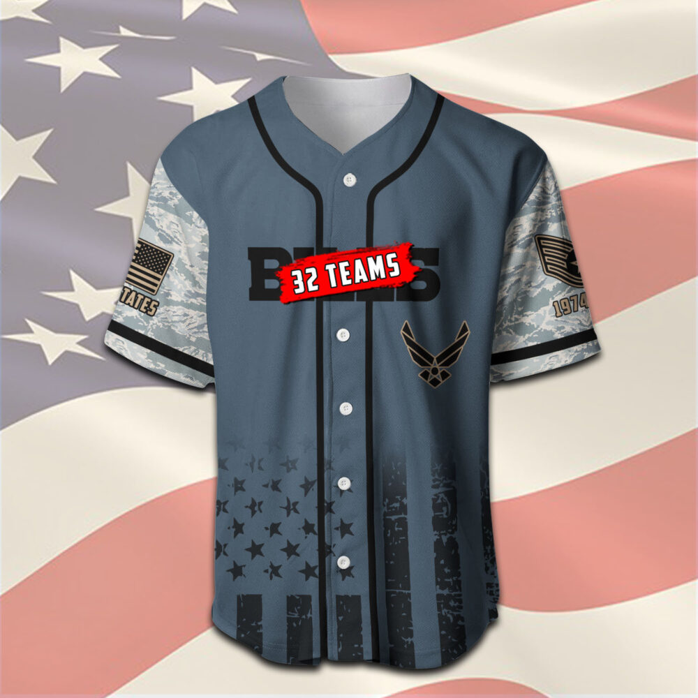 US Air Force , E 5 Air Force Staff Sergeant - Baseball Jersey - Image 2