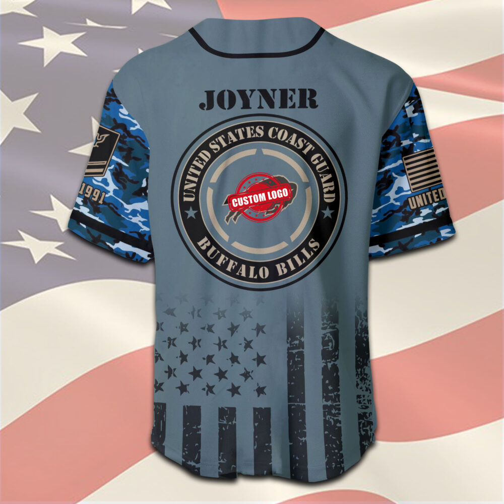 US Coast Guard, E 7 Gold - Baseball Jersey - Image 3