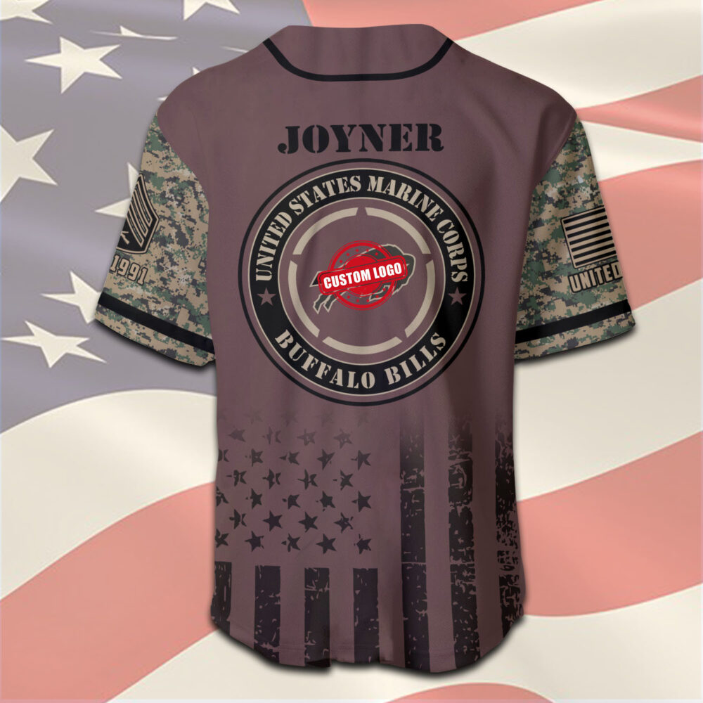 US Marine Corps, Never Retreat, Never Surrender - Baseball Jersey - Image 3