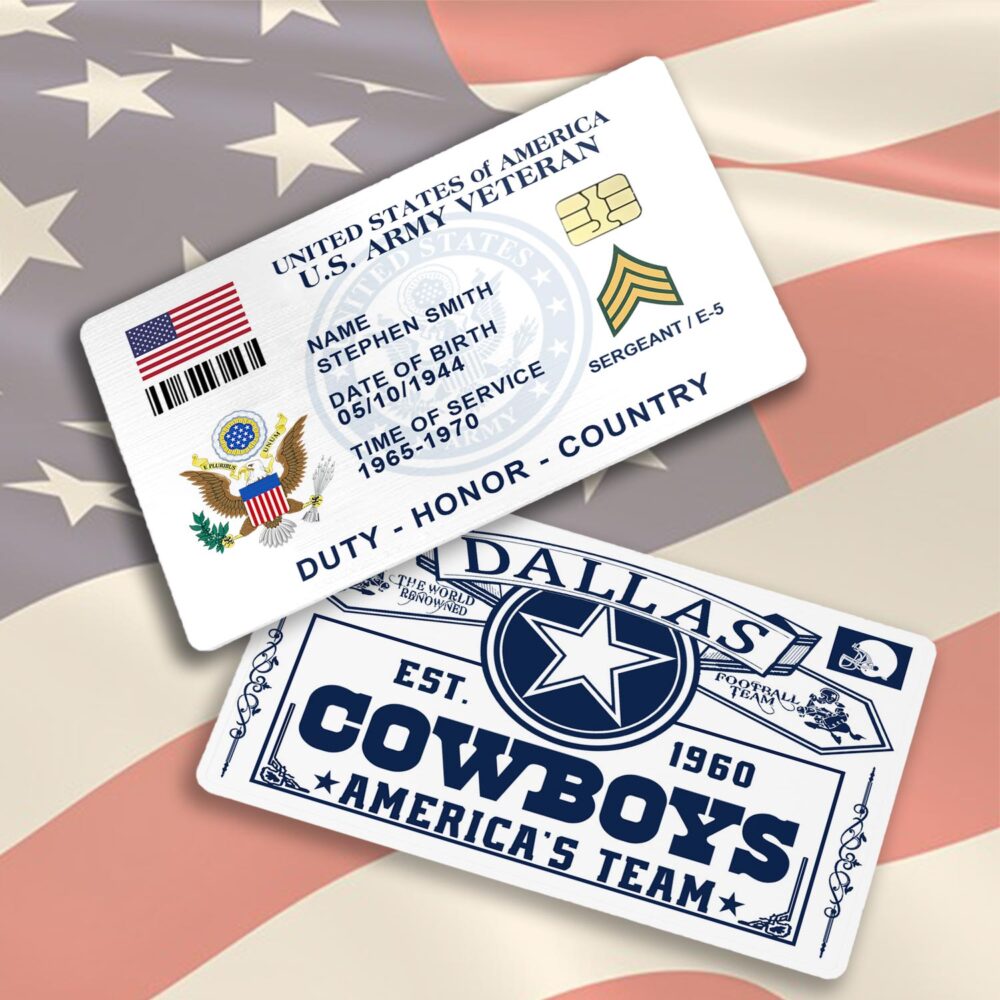 US Army, E 4 Army Corporal - Printed Metal Card - Image 3