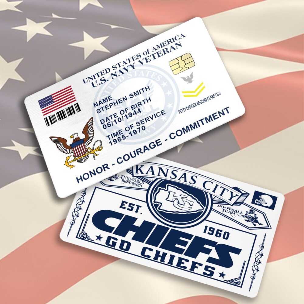 US Navy, E 3 Red - Printed Metal Card - Image 3