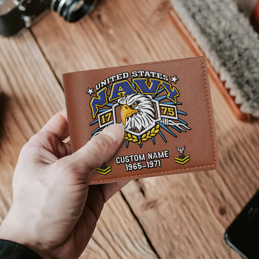 US Navy, Remember - Honor - Respect - Man Wallet - Image 2