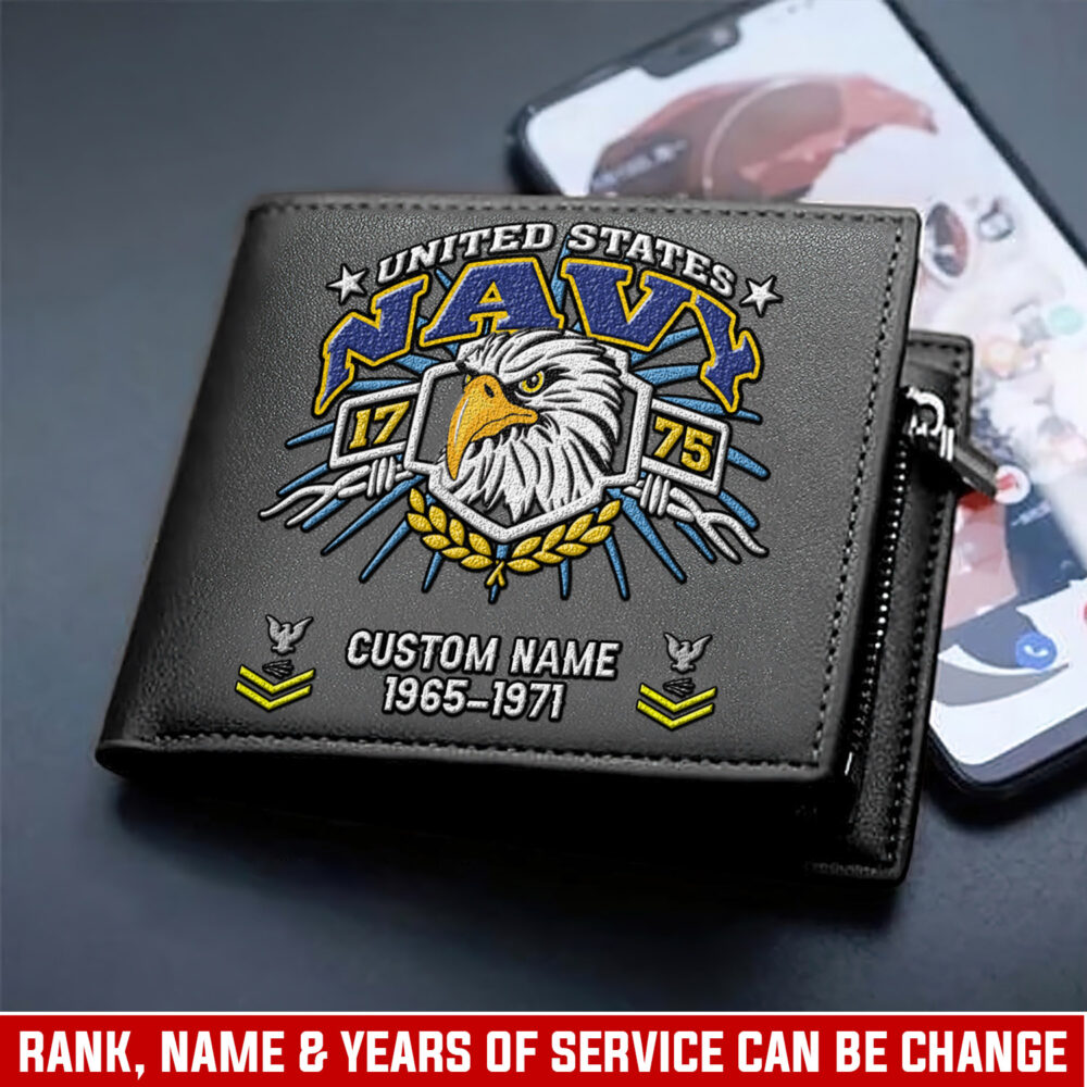 US Navy, Remember - Honor - Respect - Man Wallet
