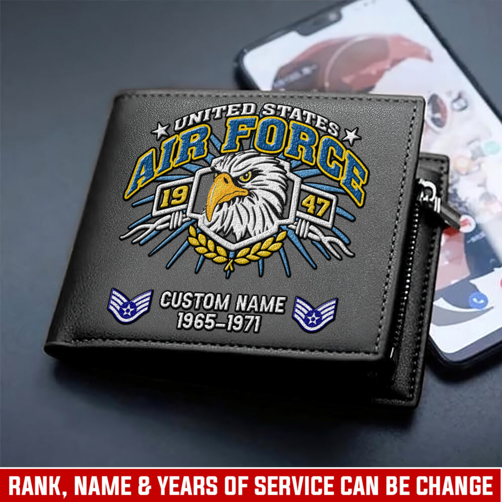 US Air Force , Proud Veteran - Man Wallet