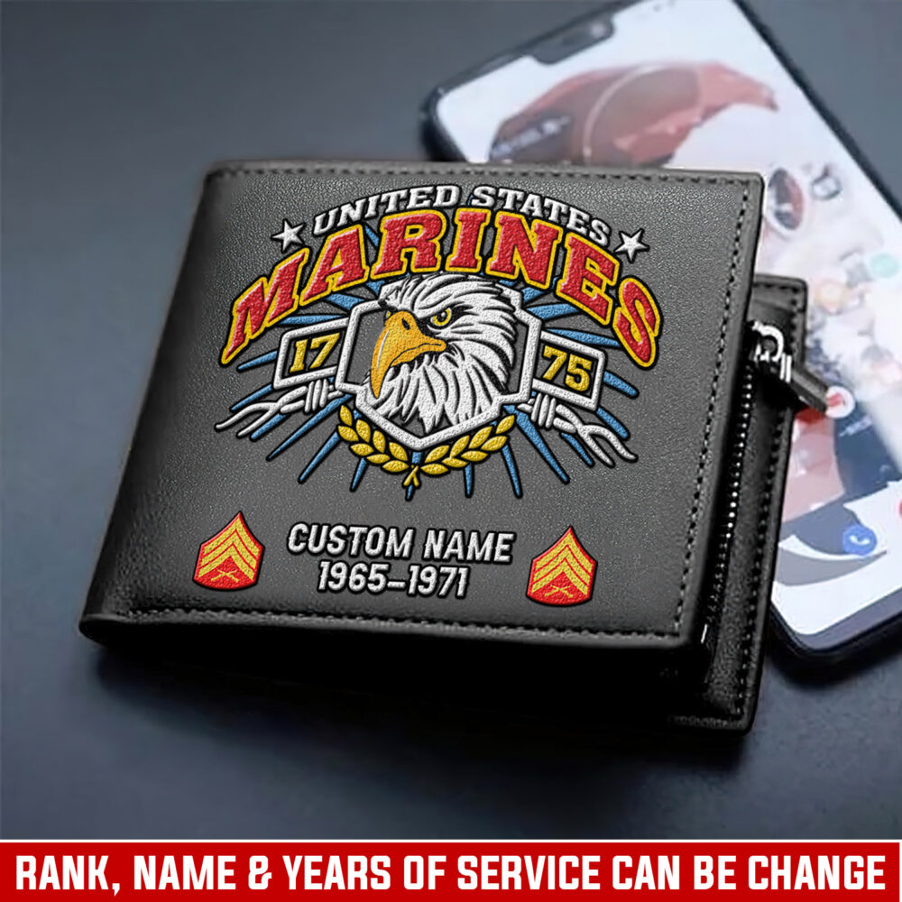 US Marine Corps, No One Fights Alone - Man Wallet