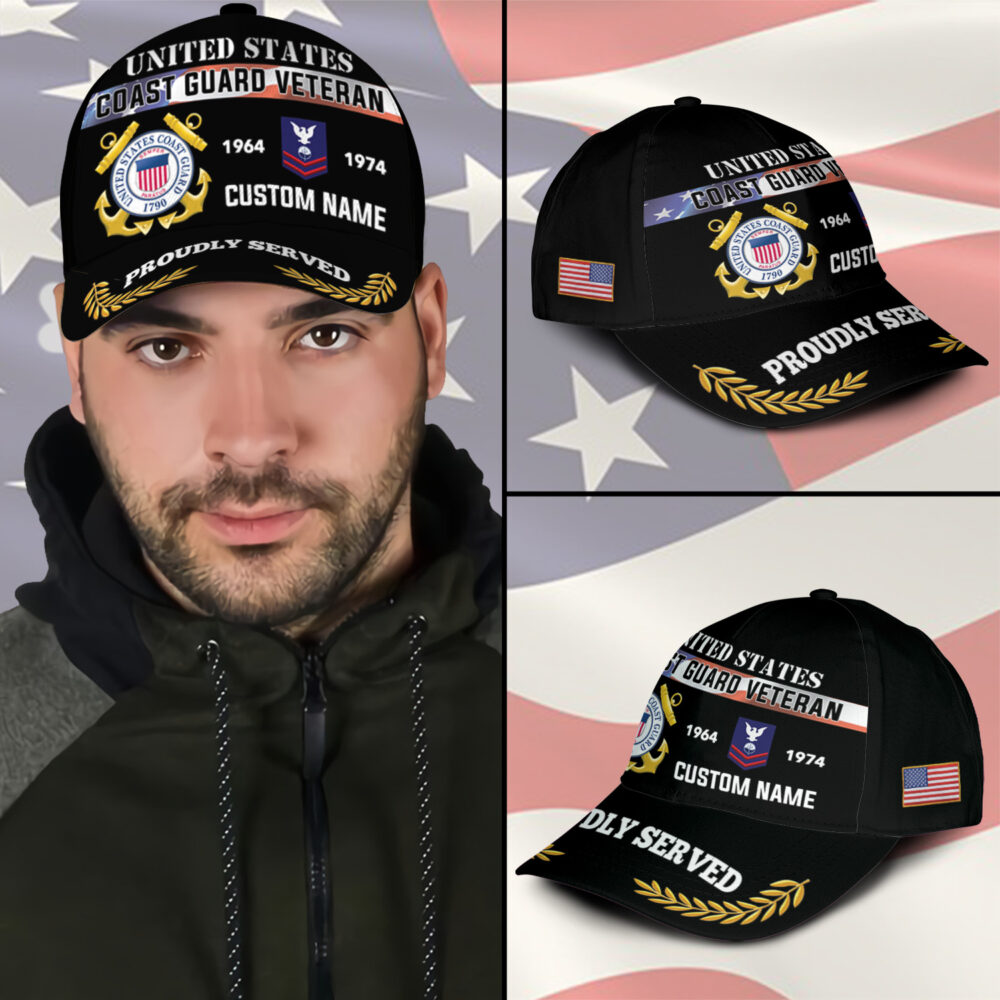 US Coast Guard, E 9 Gold - Classic Cap - Image 3
