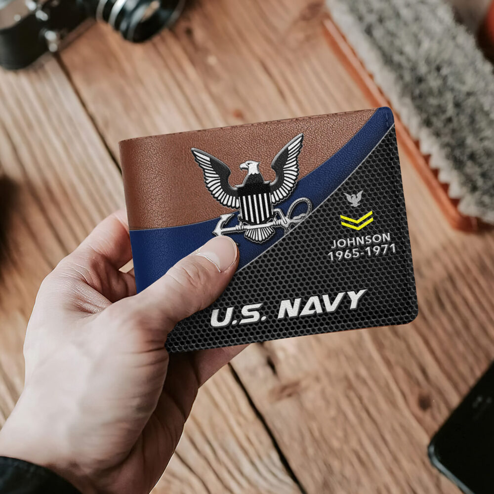 US Navy, By Sea, Air and Land - Man Wallet - Image 2