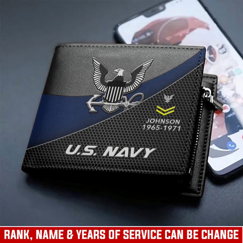 US Navy, By Sea, Air and Land - Man Wallet