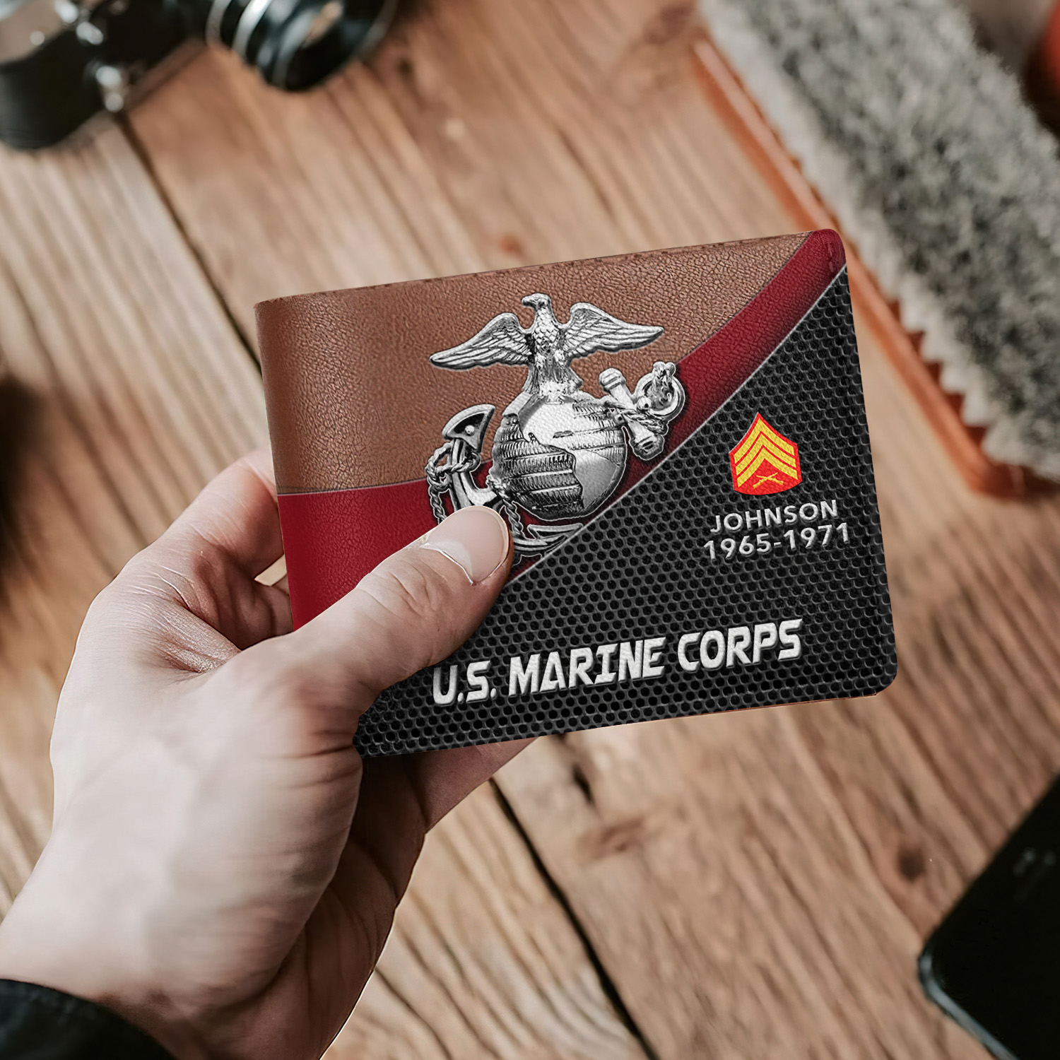 US Marine Corps, O 2 Marines First Lieutenant - Man Wallet - Image 2
