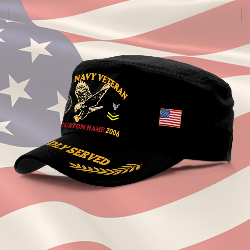 US Navy, Honor, Duty, Service - Military Cap - Image 2
