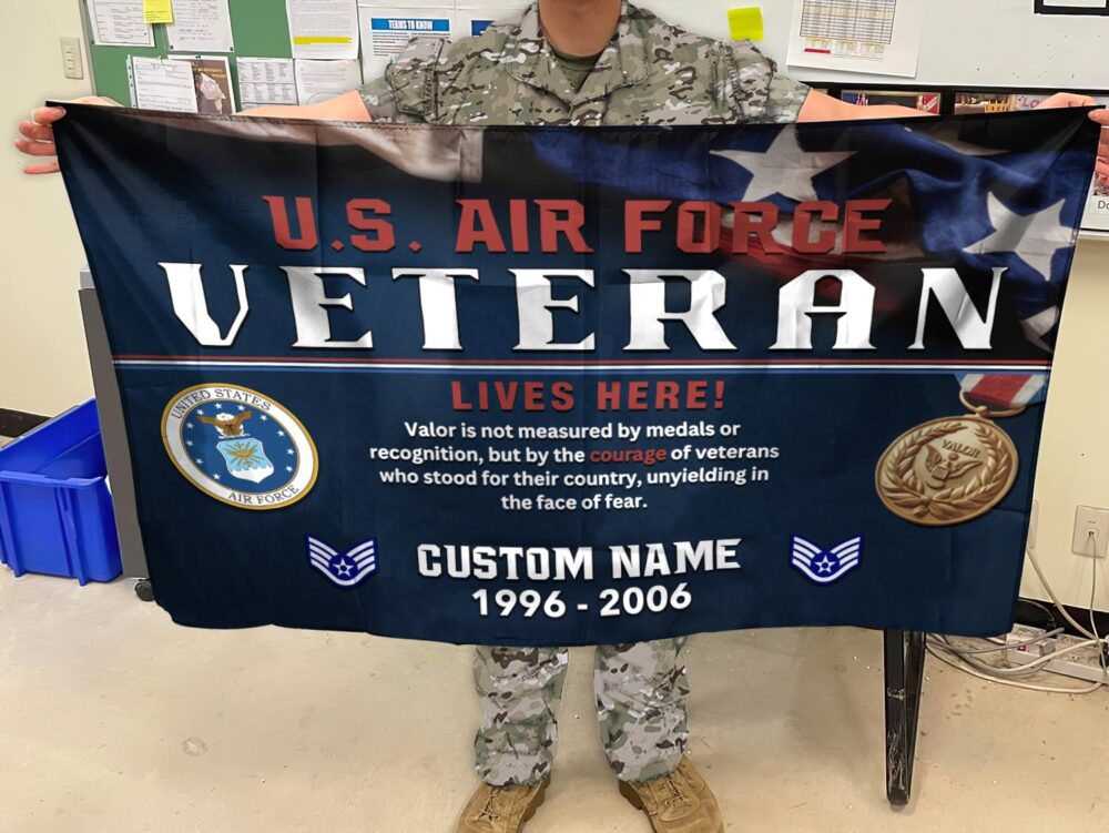 US Air Force , No One Fights Alone - Flying Flag 2×3 Feet(60×90 Cm) - Image 2