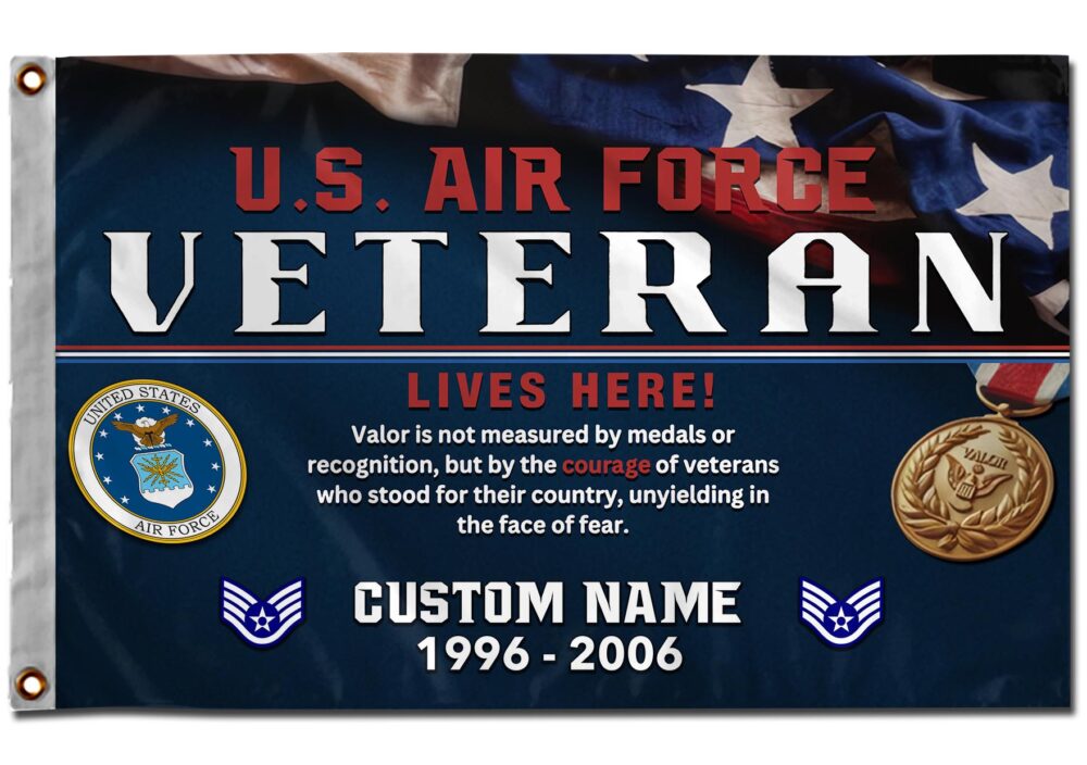 US Air Force , No One Fights Alone - Flying Flag 2×3 Feet(60×90 Cm) - Image 3