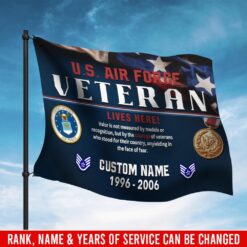 US Air Force , No One Fights Alone - Flying Flag 3×5 Feet(90×150 Cm)