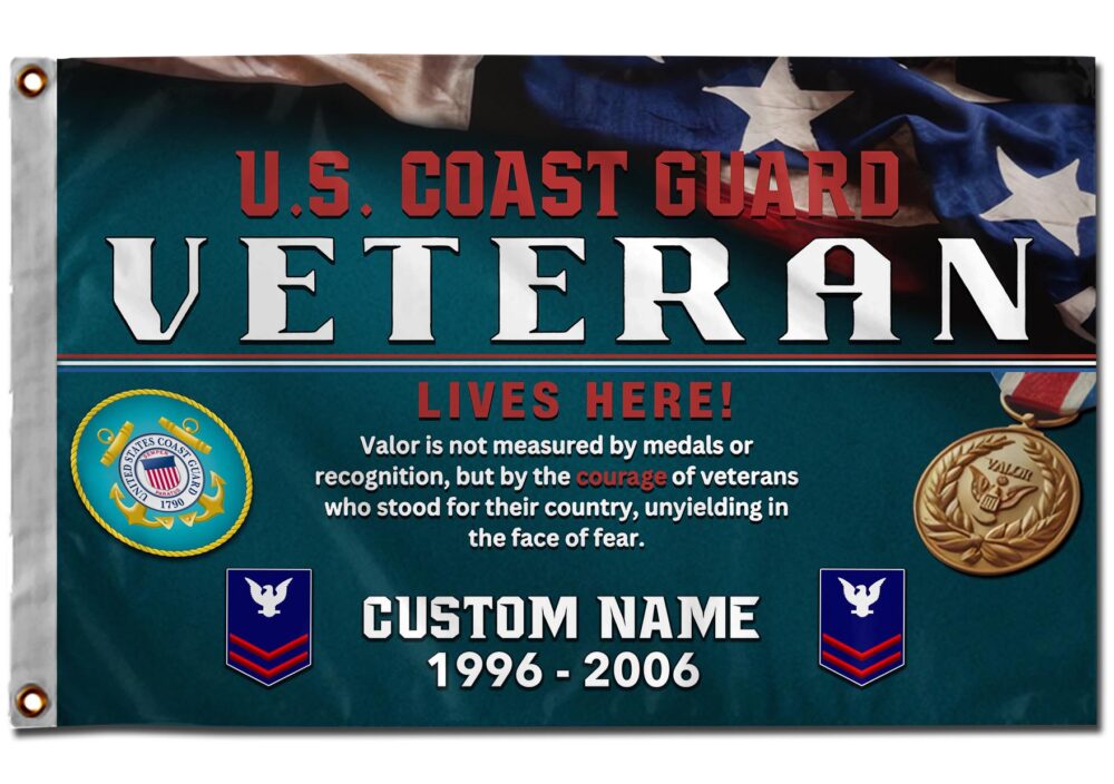 US Coast Guard, Born Ready - Flying Flag 2×3 Feet(60×90 Cm) - Image 3