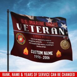 US Marine Corps, Served With Pride - Flying Flag 3×5 Feet(90×150 Cm)