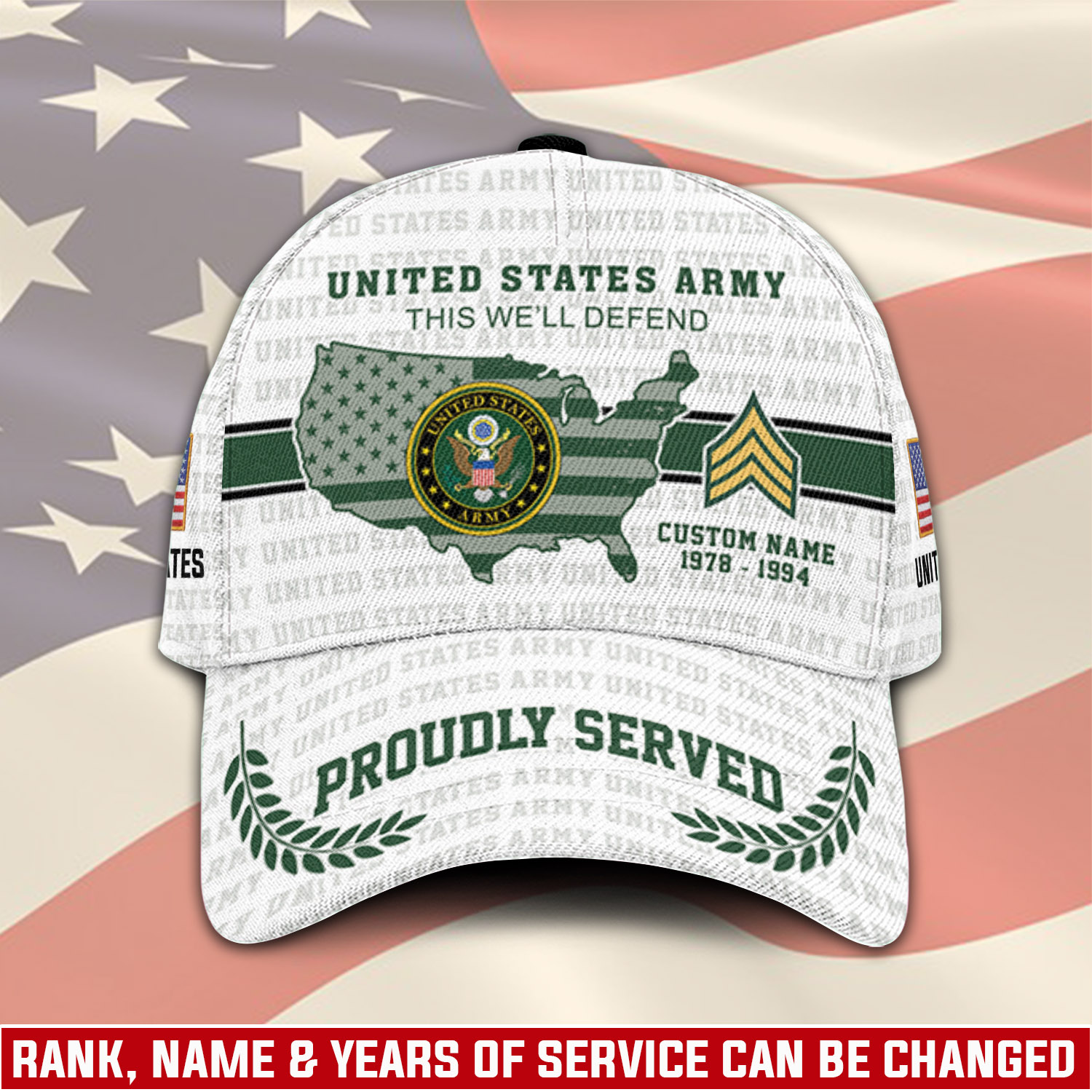 US Army, E 3 Army Private First Class - Classic Cap