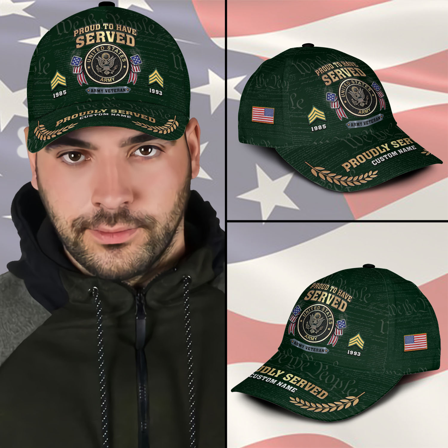 US Army, O 3 Army Captain - Classic Cap - Image 3