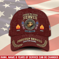 US Marine Corps, Land Of The Free, Because Of The Brave - Classic Cap