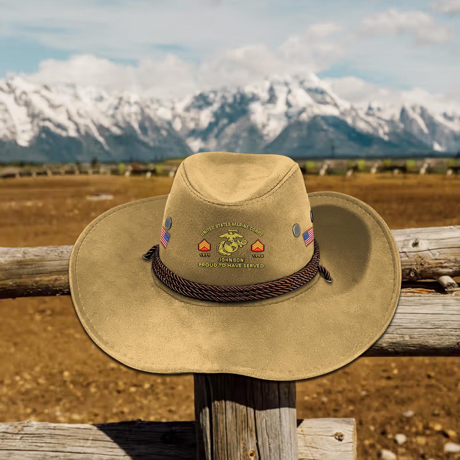 US Marine Corps, No One Fights Alone - Cowboy Hat - Image 5