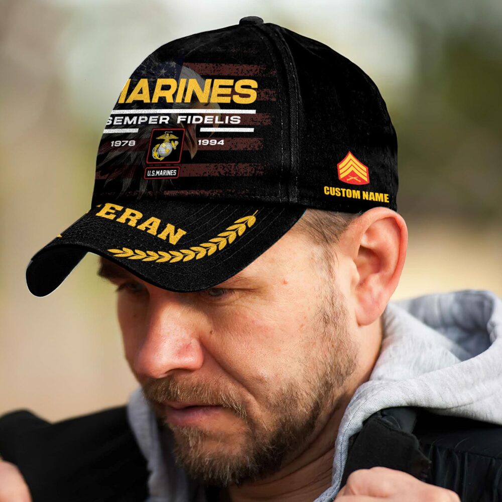 US Marine Corps, Duty, Honor, Country - Classic Cap - Image 3