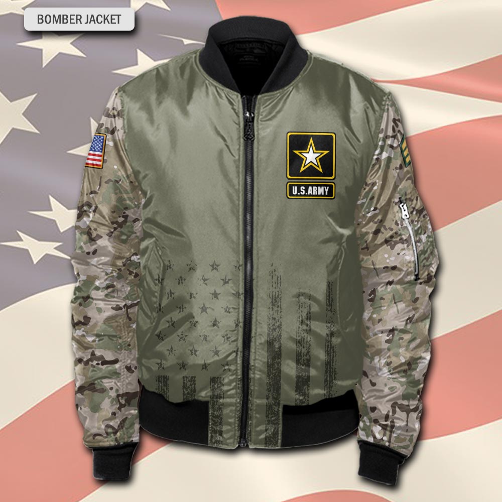 US Army, No One Gets Left Behind - Bomber Jacket - Image 2