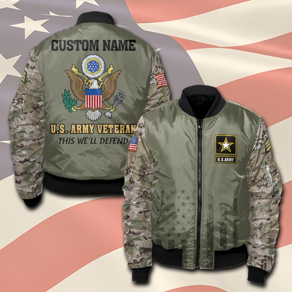 US Army, No One Gets Left Behind - Bomber Jacket