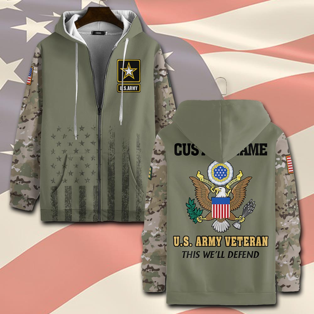 US Army, O 5 Army Lieutenant Colonel - Zip Hoodie