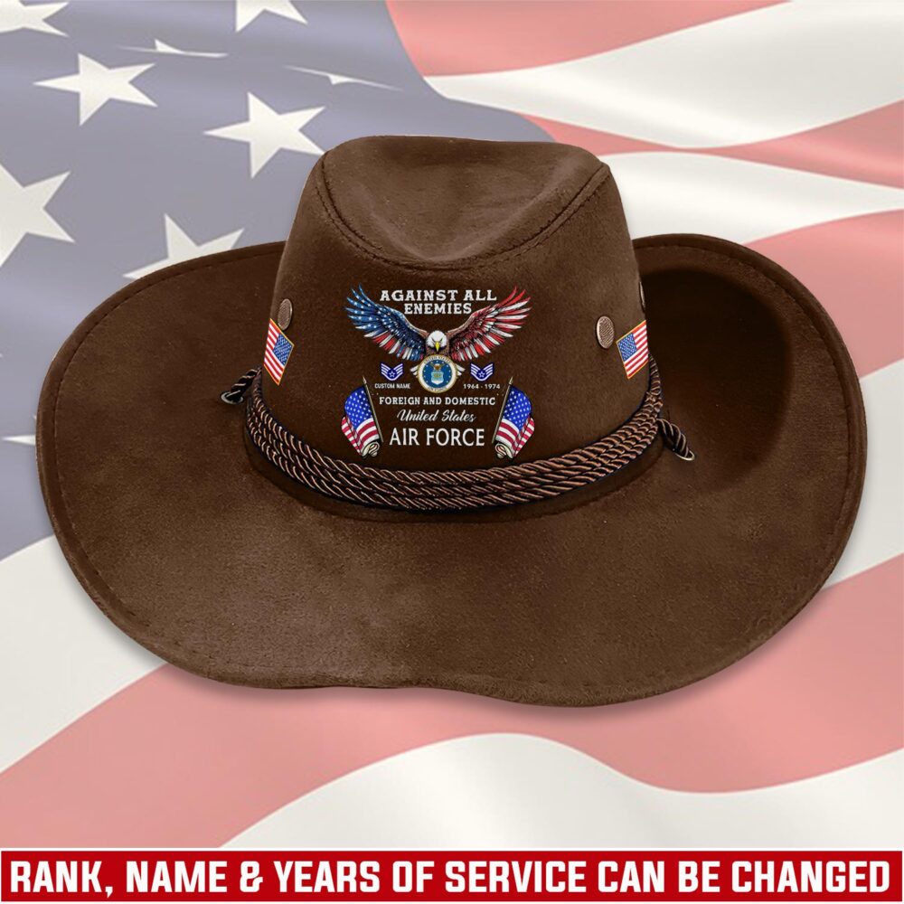 US Air Force , Land Of The Free, Because Of The Brave - Cowboy Hat