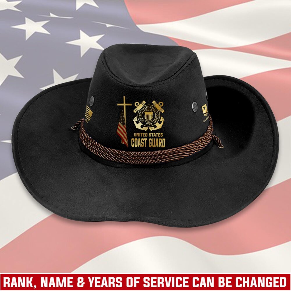 US Coast Guard, E 4 Gold - Cowboy Hat