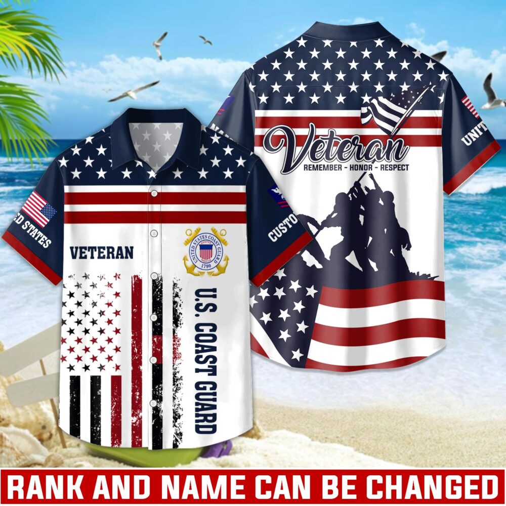 US Coast Guard, Honoring All Who Served - Hawaii Shirt