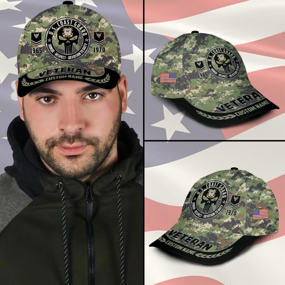 US Coast Guard, Honoring All Who Served - Classic Cap - Image 3
